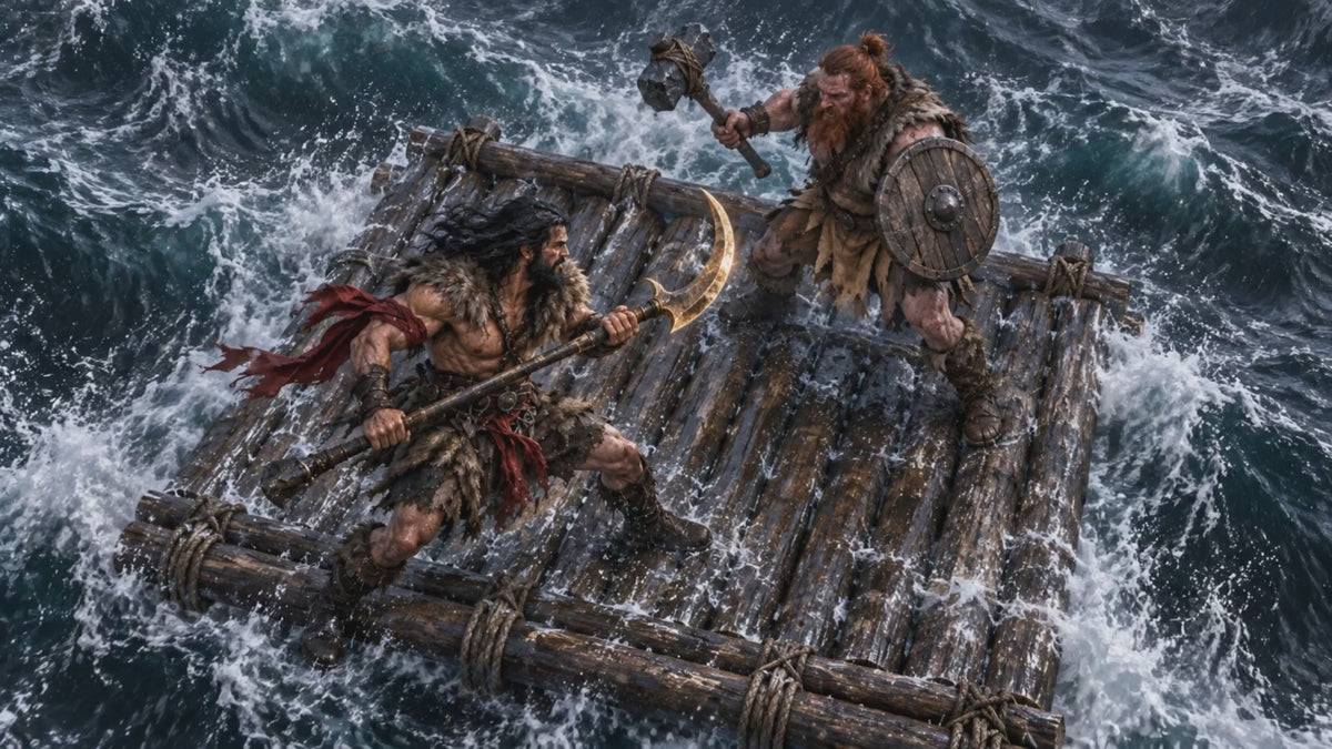 Dusk, Dawn: Raft Scene
